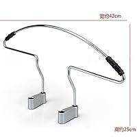 HAKRT Hanger 46x21cm Stainless Steel Seat Headrest Pillar Car Coat Hanger Suit Mount Holder Rack Elegant Businessman Accessory,Stainless Steel rubb