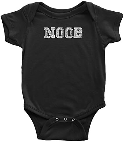 VigorDesign Noob - Cool Gamer Theme Short Sleeve Onesie for Baby