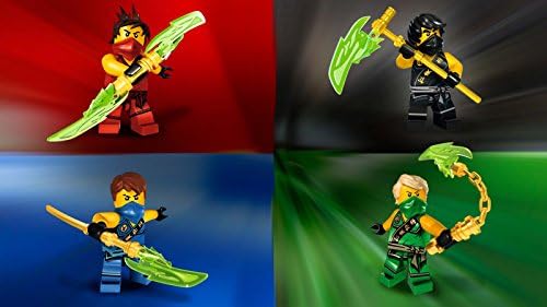 SDore Ninjago red blue green Edible Birthday Cake Topper Frosting Icing 1/4 Sheet
