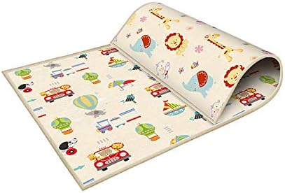 keebgyy Baby Crawling Mat, Foldable Thicken Double Sided Children's Play Mat Baby Toddler Climbing Mat