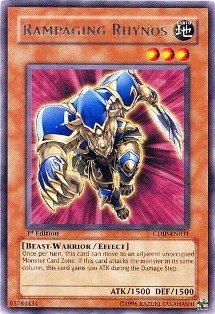 Yu-Gi-Oh! - Rampaging Rhynos (CDIP-EN031) - Cyberdark Impact - 1st Edition - Rare