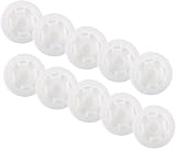 Gatuida 10pcs Plastic Drum Bung Caps 200L Oil Barrel Leak-Proof Covers White view 1