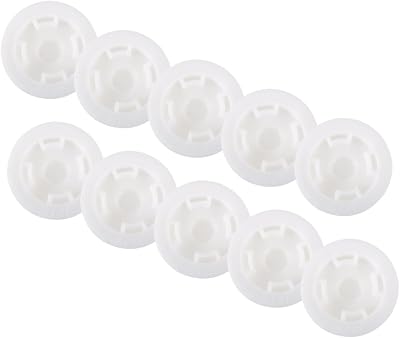 Gatuida 10pcs Plastic Drum Bung Caps 200L Oil Barrel Leak-Proof Covers White