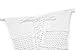 Creabygirls Womens Cute Off The Shoulder Crochet Lace Up Crop Top (White, L)