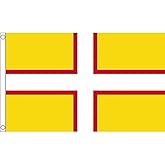 AZ FLAG - Dorset New County Flag - 2x3 Ft - 100D Polyester County Of Dorset - England Banner with Two Metal Grommets - Fade Resistant - Vivid Colors - 2' x 3' Feet - 90x60 Cm
