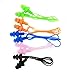 Natuworld 5Pcs Multicolor Silicone Gel Corded String Ear Plugs for Swimming