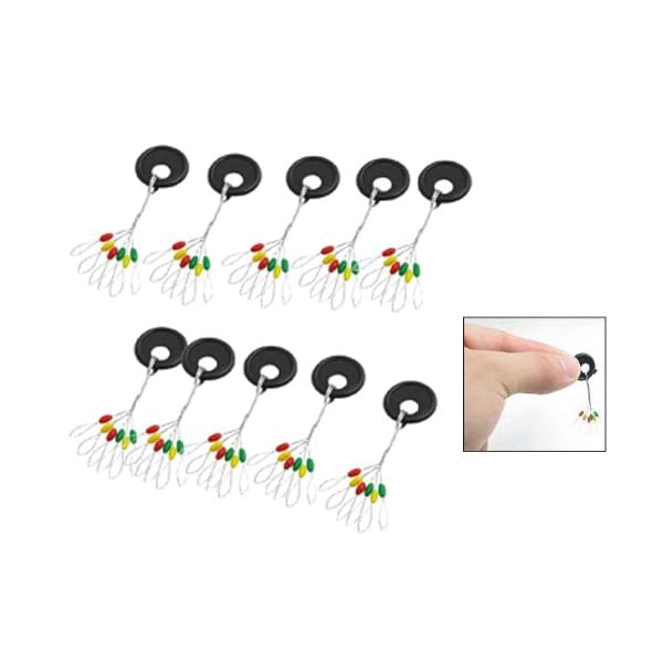 TOOGOOR-10-Pieces-Fishing-Tackle-Multicolor-Plastic-Floater-Bobber-Stopper