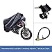 Waterproof Motorcycle Cover PLUS Bonus Accessories - Motorbike Lock, Phone Mount and Carry Bag - Universal Fit for Small Medium Large XL Bikes and Scooters - All Season Outdoor Protection Rain and UV