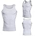HANERDUN Mens Slimming Body Shaper Vests Undershirt Abs Abdomen Slim, White, X-Large