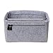 Gabriel Valentino Purse Organizer Insert | Felt Insert Handbag Organizer for Women Bag | Bag Organizer Insert with Multi Storage Options | Fits Neverfull - Speedy & Tote Bags | Light Gray |