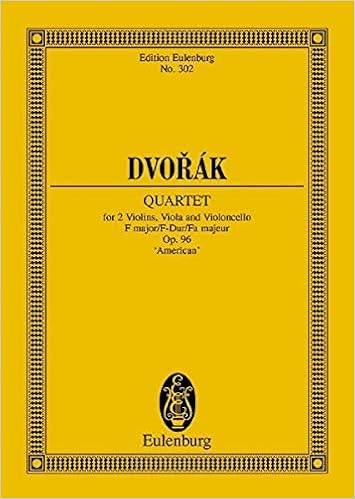 Amazon Com String Quartet In F Major Op 96 American Study Score Edition Eulenburg 0073999377262 Dvorak Antonin Books