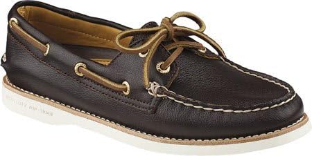 Sperry Top-Sider Women's Gold A/O 2-Eye Leather Dark Brown Oxford