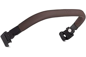 Joolz AER+ Bumper Bar - Accessory for Stroller - Foldable - Extra Comfort - Elegant Design - One-Hand Use - Easy to Attach & Open - Ideal for Hanging Toys - Mid Brown Carbon