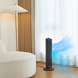 Amazon Basics 28" 60-Degree Oscillating Tower Fan