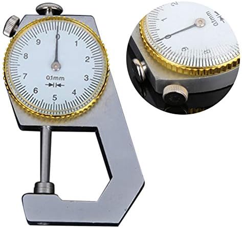 Thickness Gauge, 0-20mm x 0.1mm Precision Accuracy Round Dial Indicator Thickness Gauge