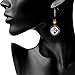 Siskiyou Sports NFL Womens Pittsburgh Steelers Fan Bead Dangle Earrings One Size Team Color, black