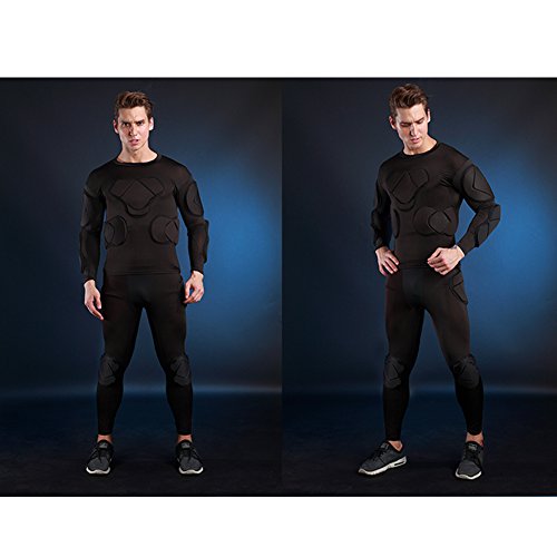 image for SHINESTONE Men's Sport Soccer Crashproof Goal Keeper Goalie Padded Jer