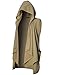 GIVON Mens Sleeveless Ruffle Shawl Collar Cardigan Lightweight Long Hooded Vest Sweater