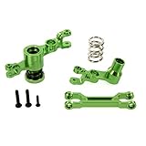 Atomik RC Traxxas X-Maxx Alloy Steering Bellcrank Assembly, Green TRX 7746