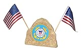 Woods International Solar Military Rock Light with Coast Guard Emblem