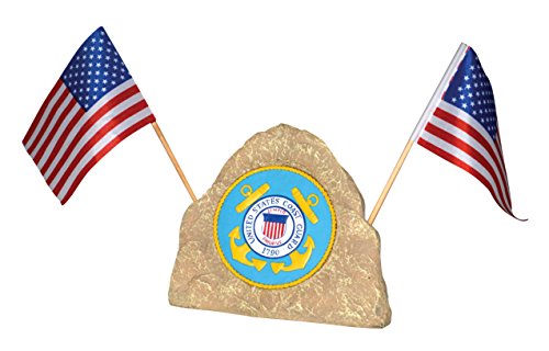 Woods International Solar Military Rock Light with Coast Guard Emblem