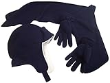 N'Ice Caps Boys Sherpa Lined Micro Fleece Hat/Scarf/Glove 3PC Set
