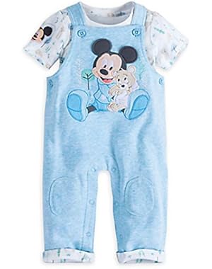 Mickey Mouse Layette Knit Dungaree Set for Baby
