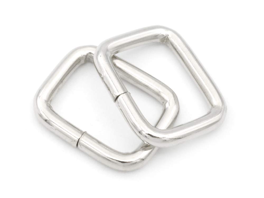 CRAFTMEMORE Metal Rectangle Buckle Ring Fits 5/8" 3/4" 1" Strap Heavy