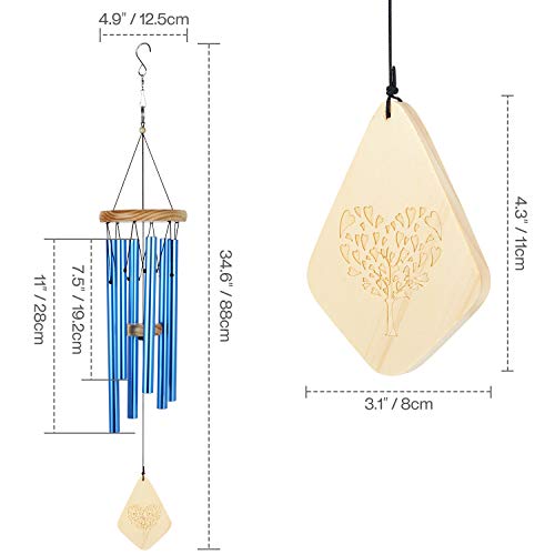 Lemecima Premiere Grande Tunes Windspiel, Blau