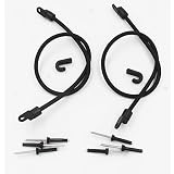 YYST Kayak Paddle Keeper Kayak Bungee Paddle Holder Kit Kayak Paddle Clip with Rivets - Kayak Rigging Accessory (Pack of 2)