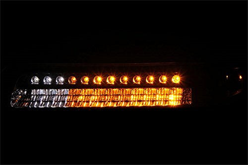 Anzo USA 511078 Black LED Parking Light with Amber Reflector for Toyota Fj Cruiser