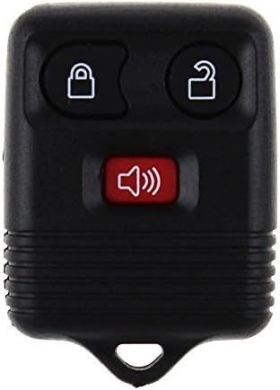 Sunautobuy Replacement Keyless Entry Remote Control Key Clicker Transmitter 3 Button shell cover case Black