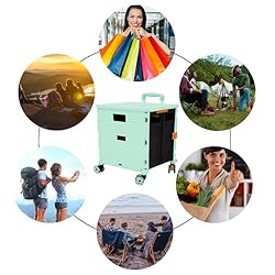 Foldable Utility Cart Folding Portable Rolling