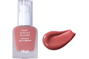 House of Hur Moist Ampoule Blusher, Buildable Water-based Formula, Infused with over 50% moisture essence, no tackiness, long-lasting moisture, weightless feel (03 Rose Brown, 20ml)