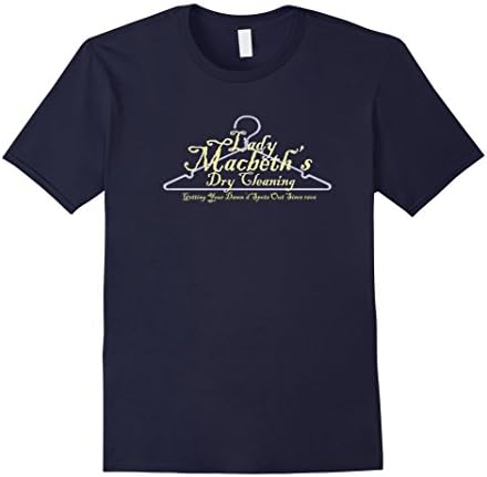 Men's Lady Macbeth Dry Cleaning T-Shirt From Macbeth by Shakespear XL Navy