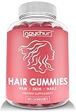 Hair Growth Vitamins Biotin Gummies - Hair Skin and Nails Vitamins for Faster Hair Growth - Hair Loss Treatments Care Thickening Products for Women Men - Thinning Hair Beard Regrowth Supplement Gummy