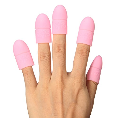 Wearable Nail Soakers Pad Holder, UV Gel Polish Remover Caps Tips