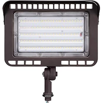 LEONLITE LED Outdoor Knuckle Mount Flood Light, 100W (1000W Eqv.) 5000K Daylight 11,000lm Super Bright Wall Washer Security Light, CRI90+, IP65 Waterproof for Yard, Parking Lot, Advertising Board