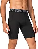 Lavento Men's Compression Shorts Moisture-Wicking Baselayer Active Tights