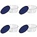 Pyrex Storage 4-Cup Round Dish with Dark Blue Plastic Cover, Clear (Case of 4 Containers) primary