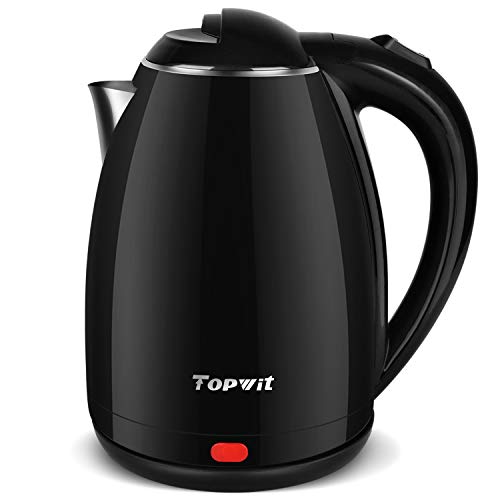 Topwit Electric Kettle Stainless Steel Interior Cordless, Electric Tea Kettle with Auto Shut-Off and Boil Dry Protection, 2 liter Topwit Electric Kettle Stainless Steel Interior Cordless, Electric Tea Kettle with Auto Shut-Off and Boil Dry Protection, 2 liter