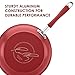 Rachael Ray Cucina Nonstick Frying Pan Set / Fry Pan Set / Skillet Set - 9.25 and 11 Inch, Cranberry Red