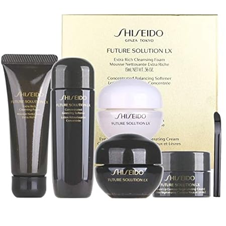 Shiseido FUTURE SOLUTION LX Foam+Softener+day cream+night cream 4pcs Set by Shiseido