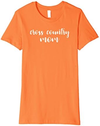 Womens Cross Country Mom Cute T Shirt for Sports Mom in Team Colors XL Orange