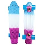 Mayhem Penny Style Board 3 Tone Decks Blue White Pink 22