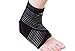 Faswin 2 Pack Nonslip Breathable Ankle Brace with Compression Wrap Support, One Size, Black