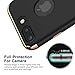 RANVOO Slim Fit iPhone 7 Plus Case, Hard Plastic PC Super Thin Mobile Phone Cover Case with Matte Finish Coating Grip, 3 in 1 Detachable Case, Black & Gold