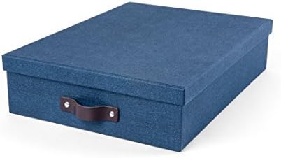 BIRGER carta caja de almacenaje color: azul: Amazon.es: Oficina y papelería