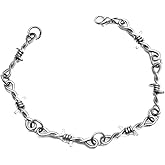 Todu Gothic Punk Barbed Wire Thorns Chunky Brambles Couple Friendship Hip Hop Rock Cool Adjustable Bracelet men and women jewelry