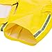 okdeals Dog Raincoat Leisure Waterproof Lightweight Dog Coat Jacket Reflective Rain Jacket with Hood for Small Medium Large Dogs(Yellow,XL)